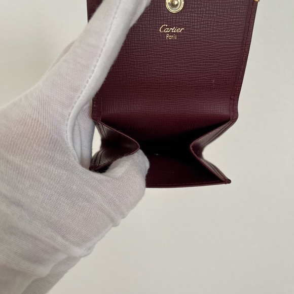 Cartier Bordeaux Coin Case Wallet BNWOT Vintage - Picture 7 of 14